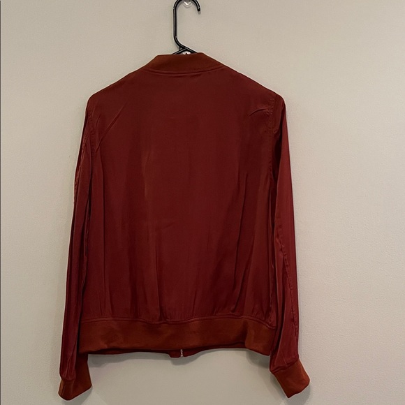 Lulu'sTully Rust Brown Lightweight Bomber Jacket - Picture 6 of 6